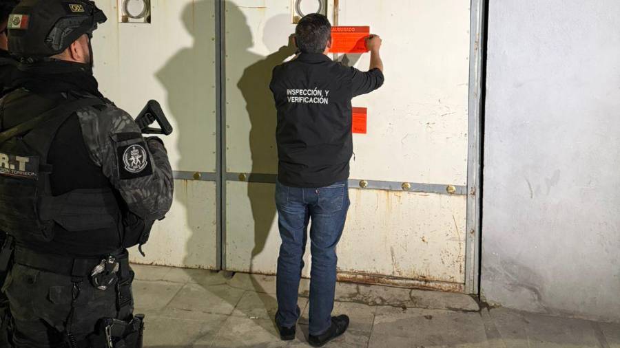 El operativo fue encabezado por Inspección y Verificación junto con la Policía Municipal.