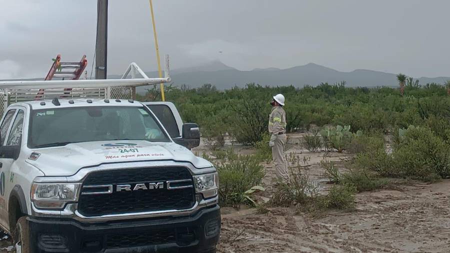 Las tormentas eléctricas provocaron fallas en los pozos de Pozuelos, afectando el suministro de agua en Monclova y Frontera.