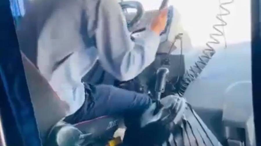 El video circuló por las redes sociales.