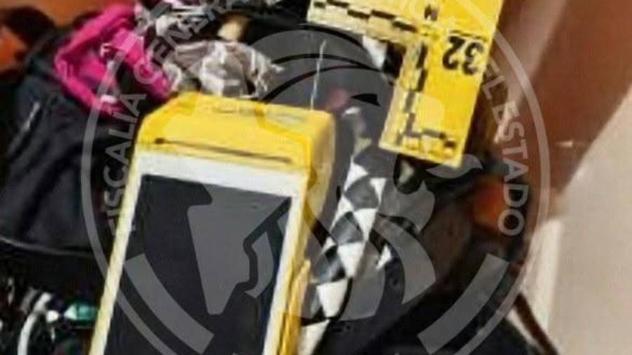 Objetos confiscados en cateos de spa´s en Monterrey por trata de personas.