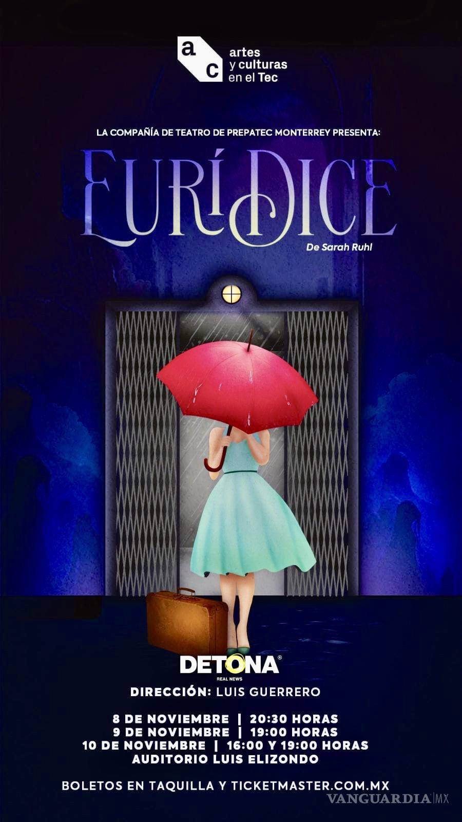 $!Póster de la puesta en escena de la obra Eurídice.