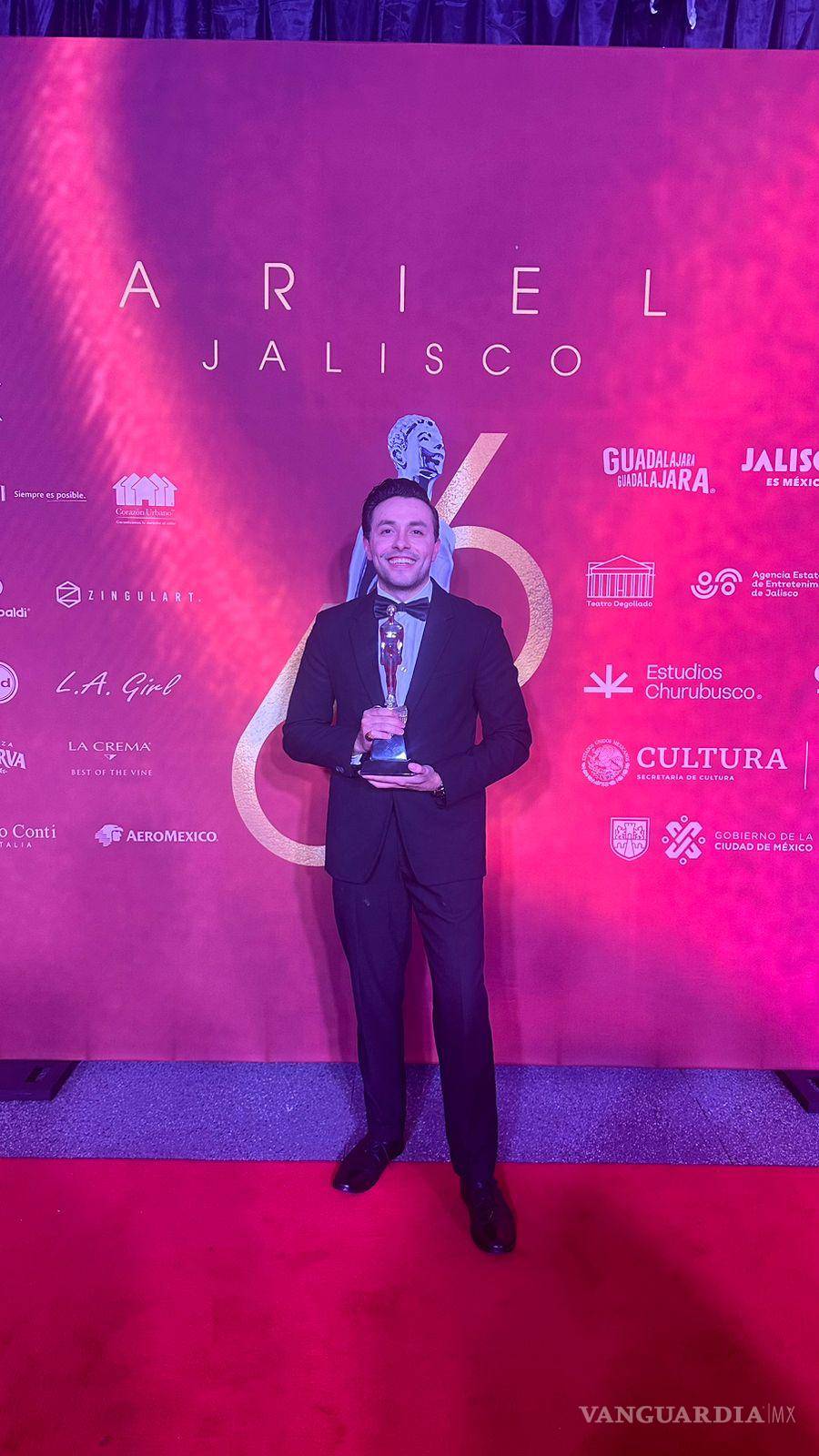 $!Recientemente el saltillense fue galardonado junto a su equipo de efectos visuales en la gala de los Premios Ariel 2024.