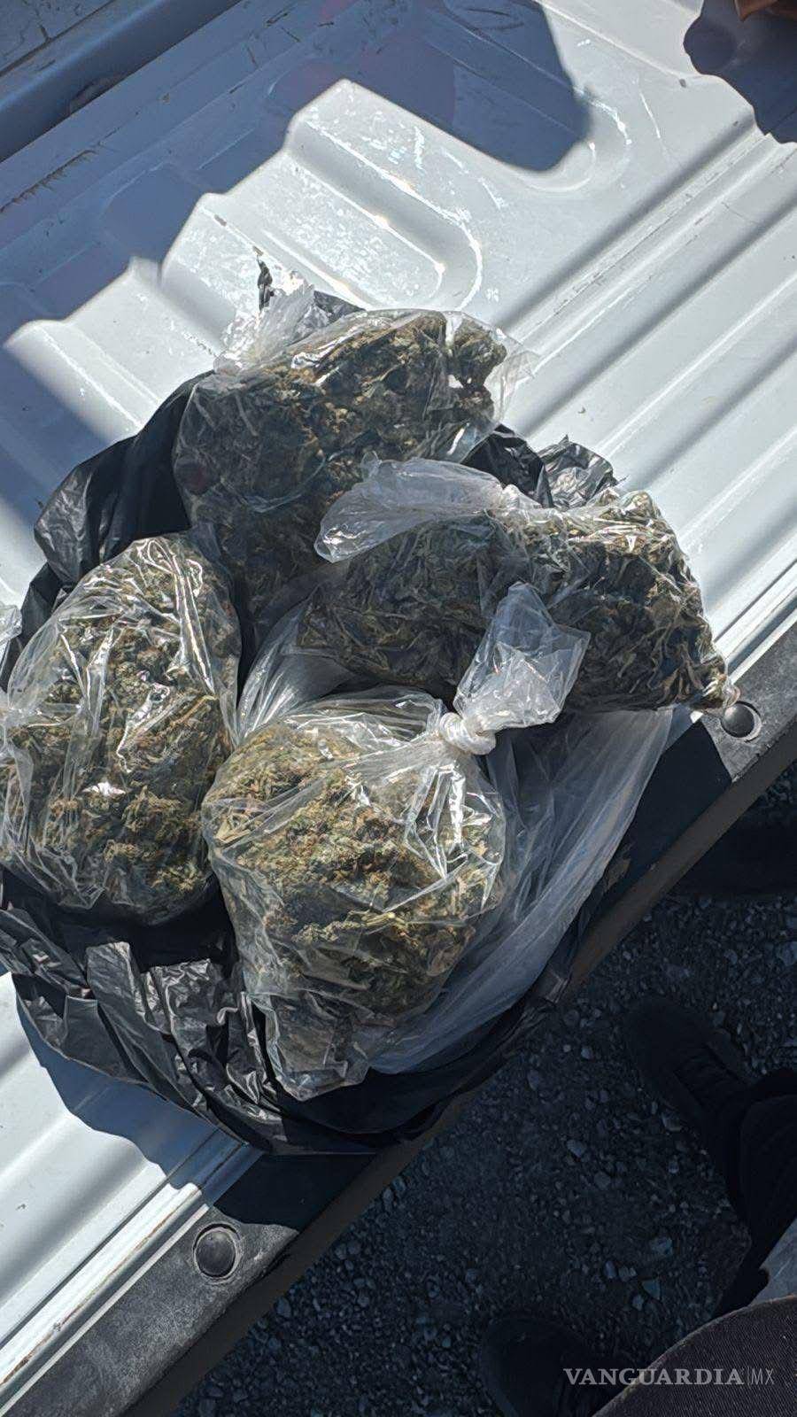 $!La mariguana asegurada fue localizada en varias bolsas de plástico dentro del equipaje.