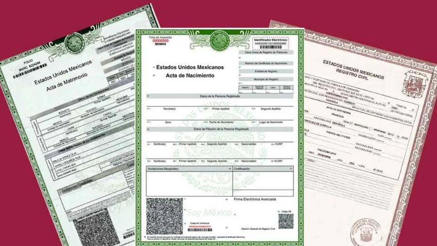 Las actas de nacimiento, matrimonio y defunción podrán corregirse completamente por internet gracias al nuevo proceso de digitalización impulsado por el Gobierno de México.