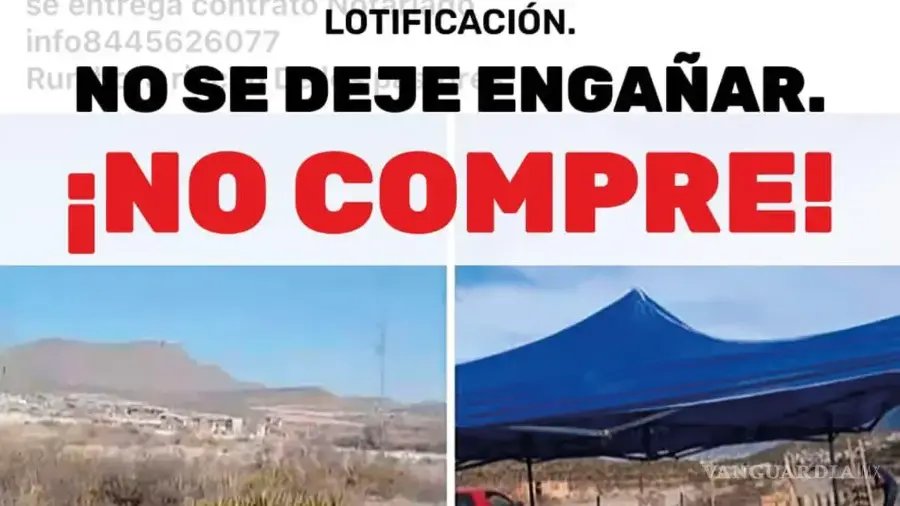 Autoridades municipales advierten sobre la proliferación de venta de terrenos de manera fraudulenta.