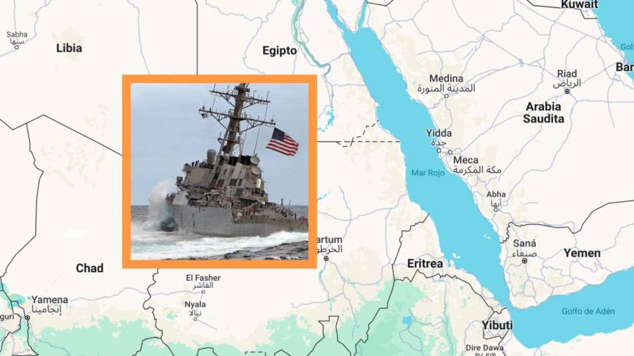 El Pentágono informó de ataques con misiles al USS Carney, buque de guerra, en el Mar Rojo. Los supuestos responsables son hutíes de Yemen.