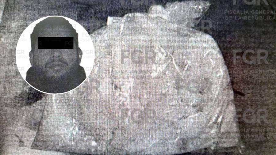 Durante la intervención se aseguró una bolsa con poco más de un kilogramo de clorhidrato de metanfetamina.