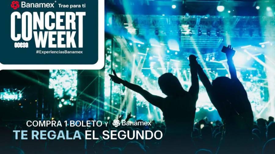 Ocesa, Ticketmaster y Banamex han lanzado una oportunidad que no te puedes perder, más de 150 conciertos y festivales en México al 2x1.