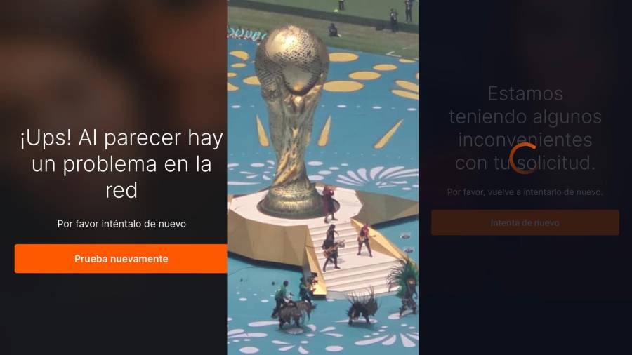 Amargo. Mensajes de error, pantallas en negro y dificultades para ingresar a las plataformas generaron una avalancha de reclamos en redes sociales por parte de los aficionados.
