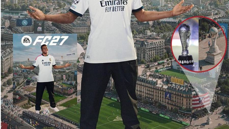 La copa de la Liga MX apareció oculta en la portada de EA Sports FC 27 protagonizada por Kylian Mbappé.