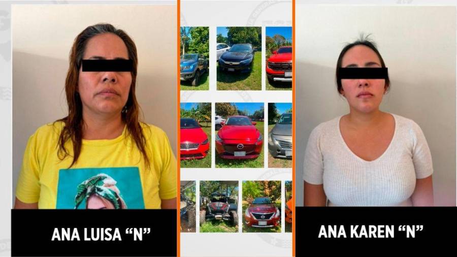 Cinco inmuebles asegurados, 34 vehículos incautados, armas y droga decomisadas, así como dos presuntas integrantes de La Barredora detenidas.