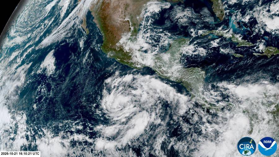 Depresión tropical 22-E en el pacífico mexicano.