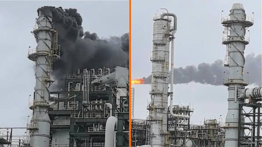 Petróleos Mexicanos (Pemex) informó que se registró una nueva falla en el sistema de cogeneración de la refinería Olmeca en Dos Bocas, Tabasco.