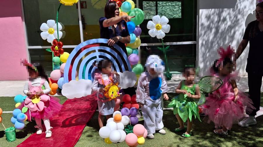 Los menores pasaron un momento de recreación y convivencia para recibir la primavera.