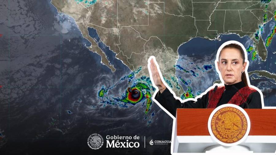 La Presidenta de México, Claudia Sheinbaum, exhortó a la población a mantenerse atenta a los avisos meteorológicos y seguir las recomendaciones de Protección Civil.