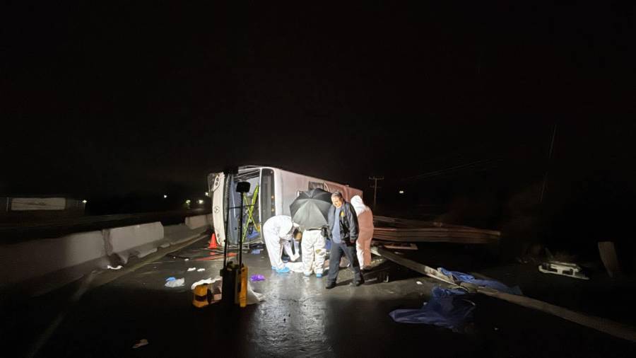 El fatal accidente se registró sobre la Carretera Miguel Alemán la tarde del domingo.