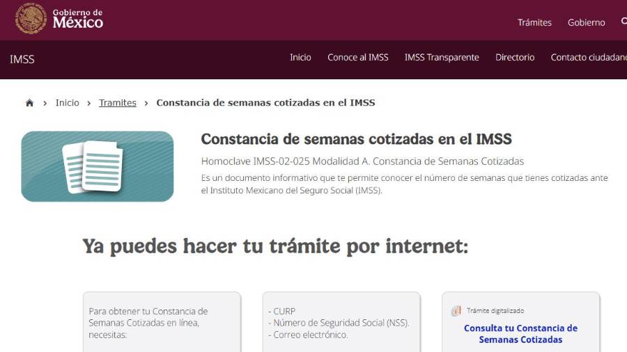 La Constancia de Semanas Cotizadas del IMSS permite conocer el historial laboral y verificar si existen periodos pendientes antes de solicitar una pensión.