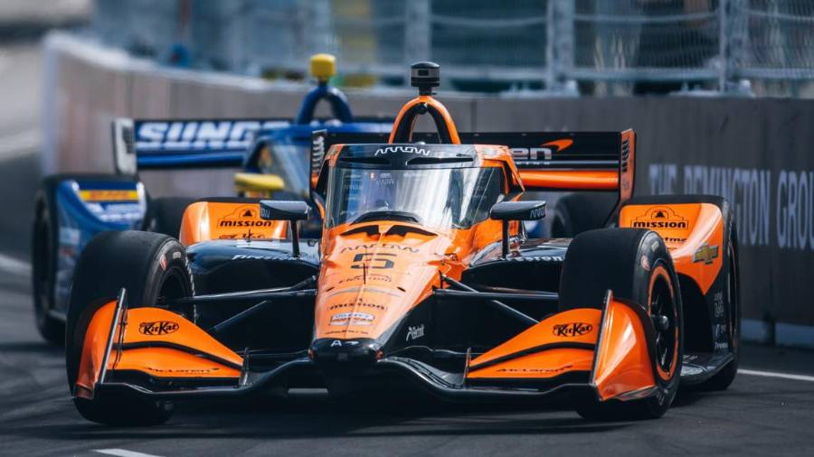 Pato O’Ward llevó el Chevrolet número 5 de Arrow McLaren hasta la quinta posición en las calles de Markham.