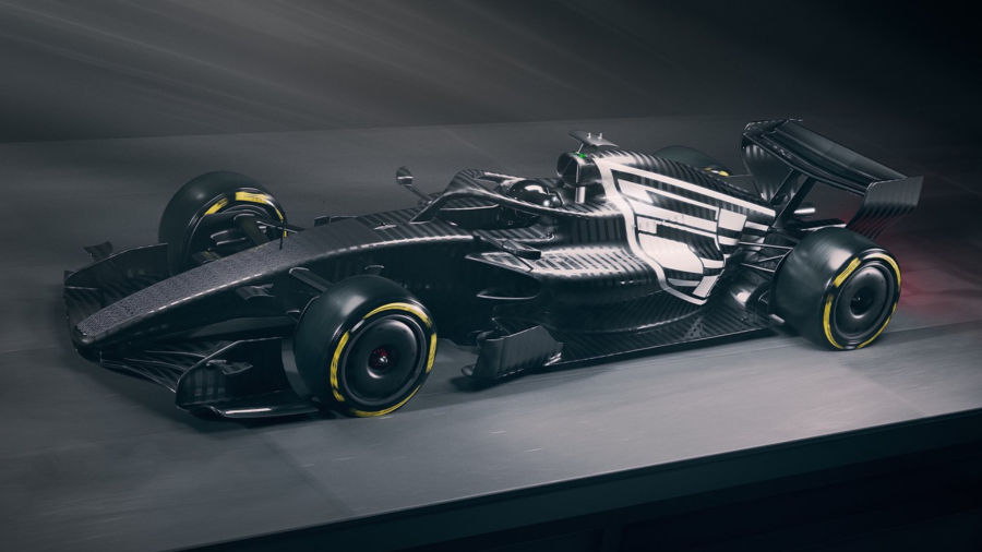 El monoplaza de Cadillac lucirá un diseño monocromático en los entrenamientos privados de Barcelona.