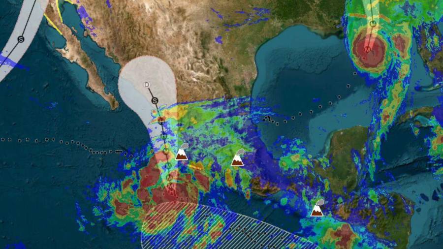 México despliega un operativo por Simón e Isaías y prepara medidas preventivas en Jalisco y Colima.