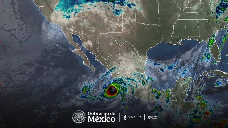 Huracán ‘Simon’ se aproxima a Jalisco e irá a Sinaloa; mientras ‘Rachel’ y Frente Frío 2 azotan el norte de México. El huracán de categoría 4 provocará lluvias puntuales extraordinarias y vientos de hasta 250 km/h.