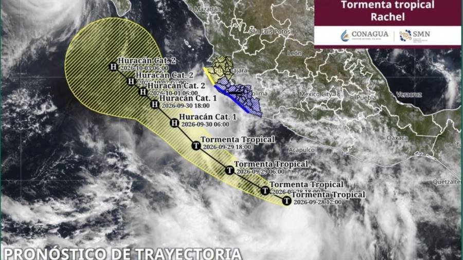 La Tormenta Tropical ‘Rachel’ sigue desplazándose de forma paralela a las costas del Pacífico mexicano