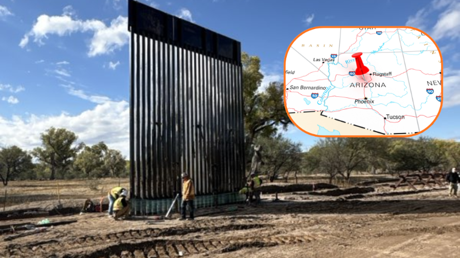 Reanudan construcción del Muro Fronterizo entre Estados Unidos y México, en Arizona