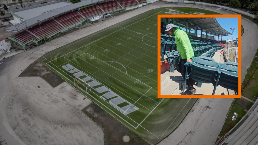 Saraperos de Saltillo donaron el mobiliario colocado en el inmueble deportivo.