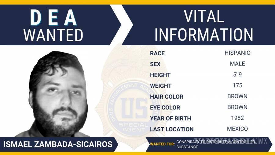 $!Ficha de búsqueda original de Ismael Zambada Sicairos, alias ‘Mayito Flaco’, emitida por la DEA