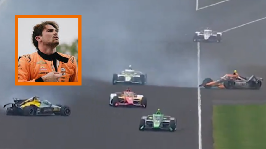 Pato O’Ward salió sin lesiones tras el accidente ocurrido en la curva 2 del Indianapolis Motor Speedway.