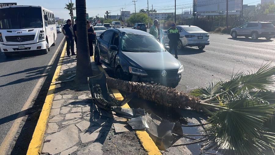 El accidente afectó el flujo del tráfico.