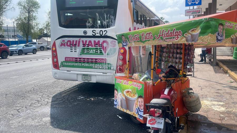 El comerciante terminó con una herida en el rostro.