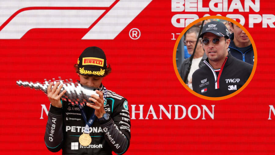 ¿Qué pasó con Checo Pérez? El mexicano abandona en Bélgica y Antonelli se lleva la victoria
