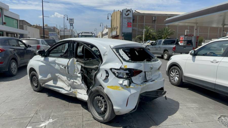 La víctima fue ingresada a un hospital privado tras el accidente.