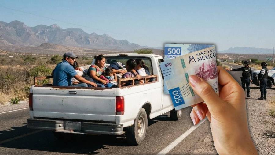 Transportar personas en la caja de una camioneta puede costar hasta 2,932 pesos en carreteras federales.