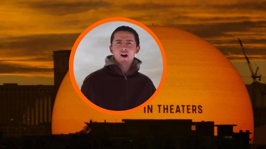 Logro. Timothée Chalamet hizo historia al escalar la Sphere de Las Vegas para promocionar ‘Marty Supreme’, una de las producciones más esperadas que llegará a cines en Navidad de 2025.