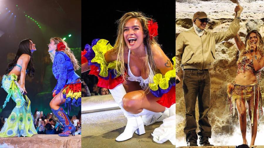 Talento. La cantante colombiana adelantó su regreso a los escenarios luego de una presentación cargada de invitados y orgullo latino en el festival