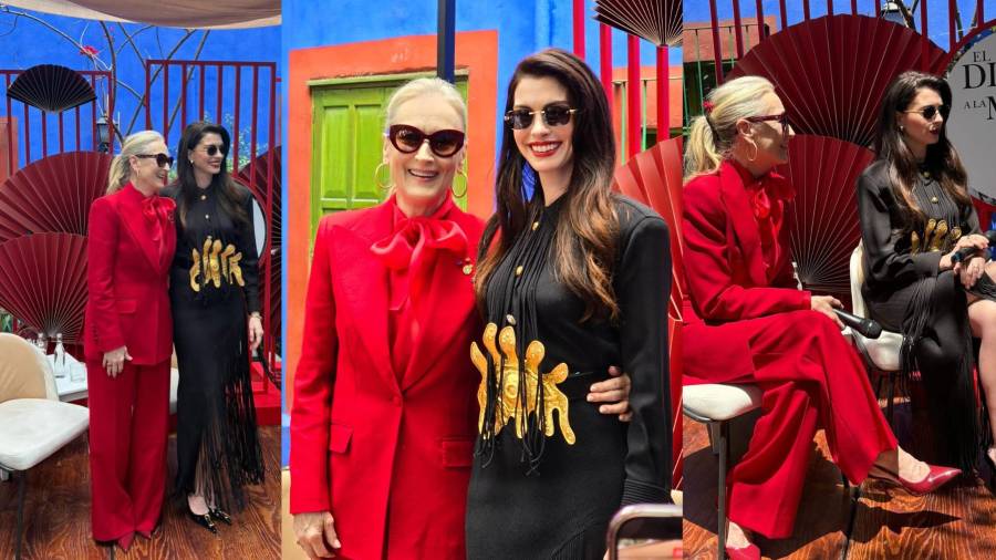 Misión. Meryl Streep y Anne Hathaway visitaron la Casa Azul de Frida Kahlo como parte del tour promocional de la secuela.