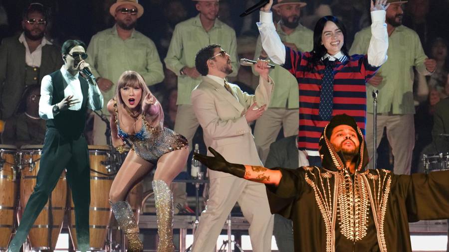 Favoritos. Taylor Swift y The Weeknd se mantuvieron en el top global, confirmando su peso en la industria musical digital.