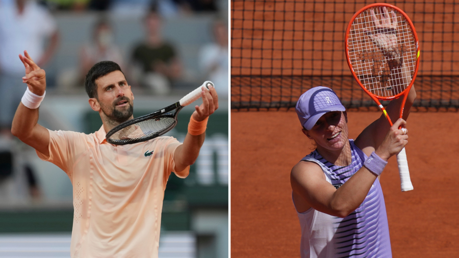 Novak Djokovic utilizó bolsas de hielo durante su partido ante Valentin Royer por las altas temperaturas en París.