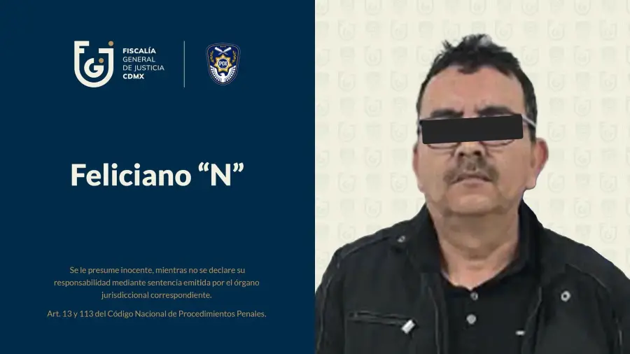 La Fiscalía capitalina detuvo a Feliciano “N”, señalado como presunto segundo al mando del cártel de Tláhuac.