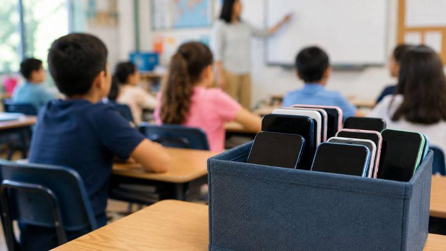 Algunas escuelas continuarán utilizando cajas de seguridad dentro de las aulas para resguardar los teléfonos de los estudiantes.