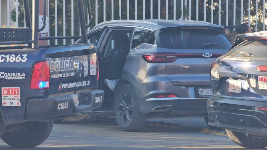 Policía Municipal de Saltillo arribó al lugar de los hechos.