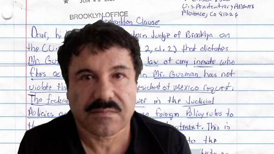 Joaquín “El Chapo” Guzmán envió una nueva carta desde prisión en Estados Unidos para solicitar su extradición a México. El exlíder del Cártel de Sinaloa asegura que recibe un trato desigual y busca recuperar su libertad.