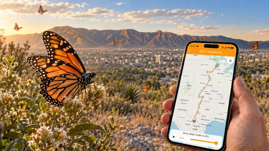 Saltillo se prepara para el paso de la monarca con una herramienta que permite seguir ejemplares equipados con transmisores. Project Monarch muestra todas las ubicaciones de las mariposas desde su salida en Canadá, hasta su llegada al Santuario de la Mariposa Monarca, en Michoacán.