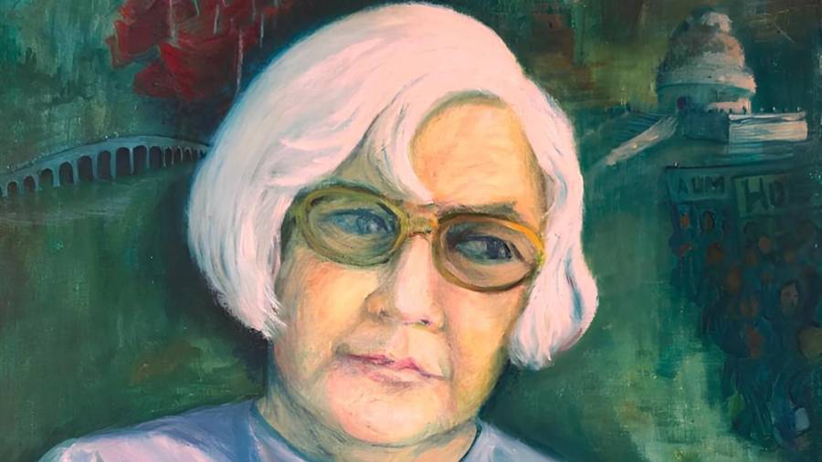 Autorretrato de Elena Huerta, realizado en 1973