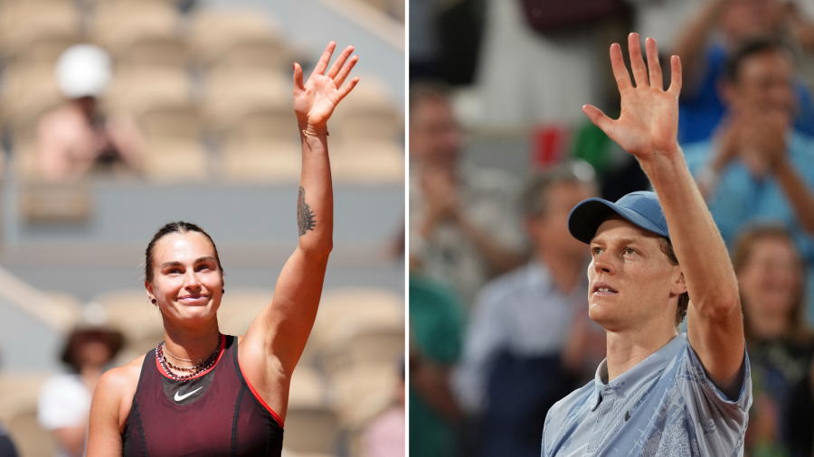 Aryna Sabalenka debutó con triunfo en Roland Garros y llamó la atención por competir usando joyería en plena ola de calor.