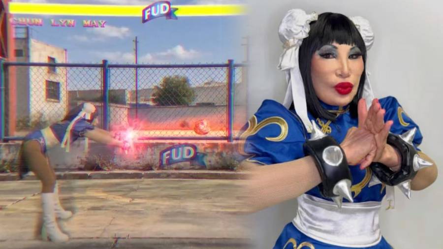 La vedette Lyn May sorprende como “Chun-Lyn May” en un comercial de FUD, justo antes del estreno de la nueva película de Street Fighter.