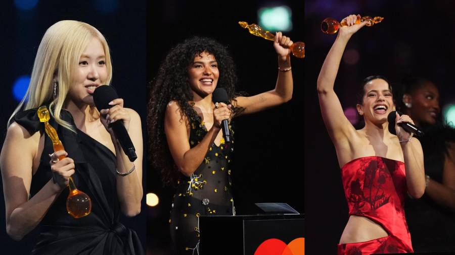 Logros. Olivia Dean fue la gran ganadora de la noche al llevarse cuatro estatuillas, entre ellas Artista Británica del Año.