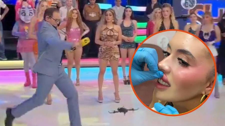 El conductor de Es Show pateó un dron durante una transmisión en vivo y el aparato impactó en el rostro de su compañera. Multimedios aún no confirma si habrá despido.